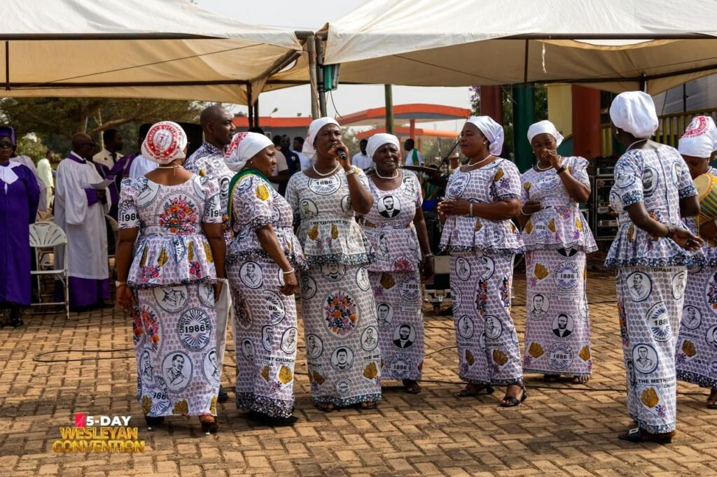 Women in procession at the Wesleyan Convention, Sunyani Methodist Diocese